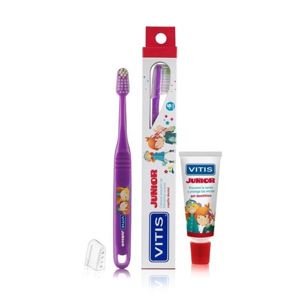 Pack cepillo vitis junior mini pasta 15ml
